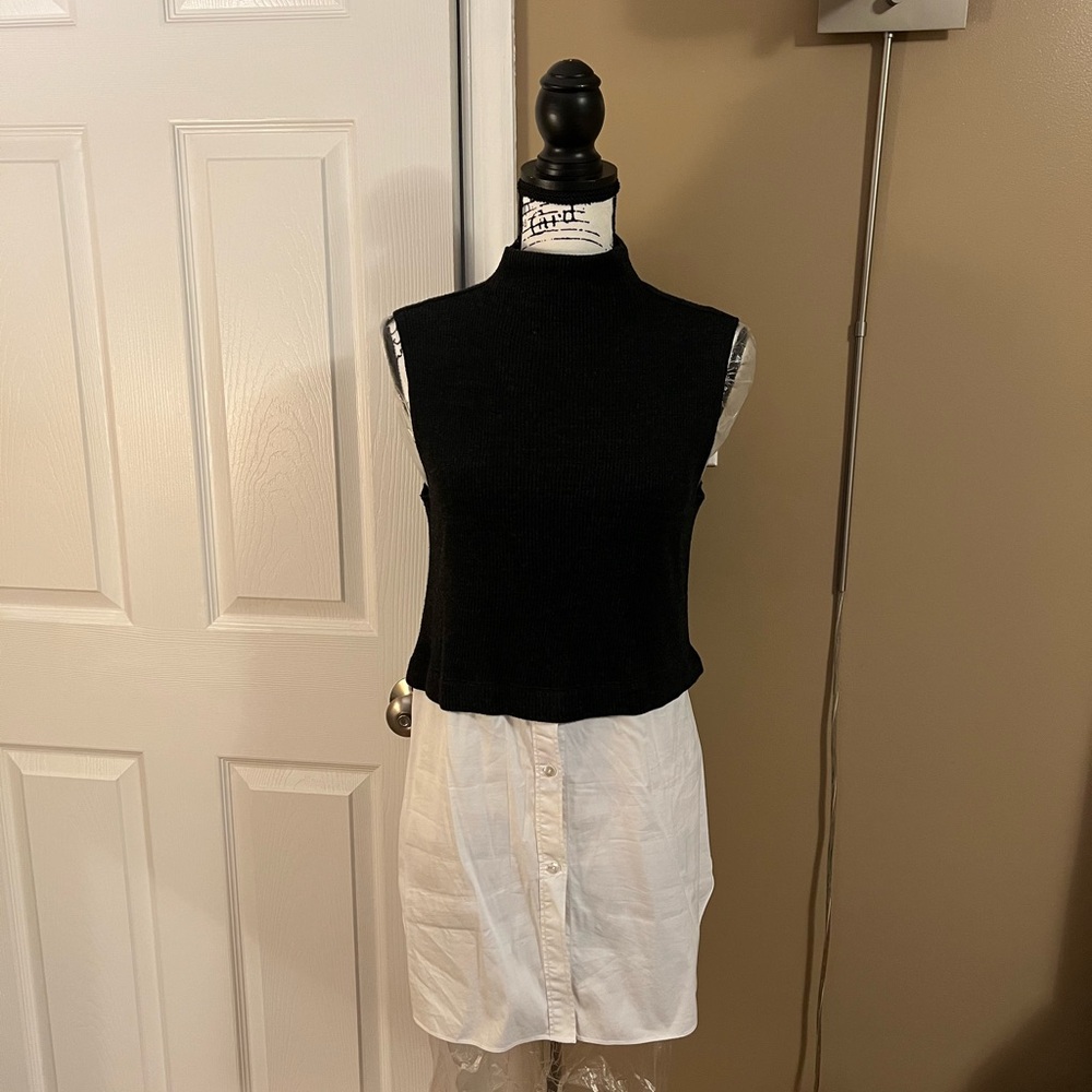 Theory Double Top (One Piece) - Gray L